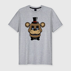 Футболка slim-fit Freddy FNAF, цвет: меланж