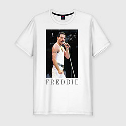 Футболка slim-fit Queen: Freddie, цвет: белый