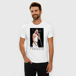 Футболка slim-fit Queen: Freddie, цвет: белый — фото 2