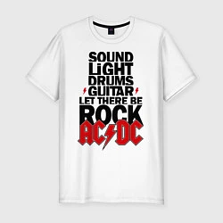 Мужская slim-футболка AC/DC Rock