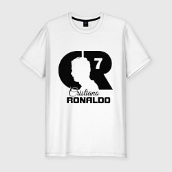 Футболка slim-fit CR Ronaldo 07, цвет: белый