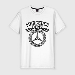 Футболка slim-fit Mercedes Benz, цвет: белый
