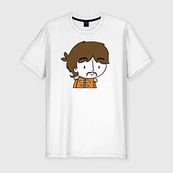 Футболка slim-fit George Harrison Boy, цвет: белый