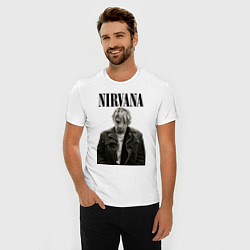 Футболка slim-fit Kurt Cobain: Young, цвет: белый — фото 2