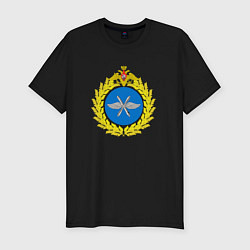 Мужская slim-футболка Герб ВВС России