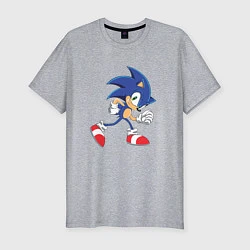 Футболка slim-fit Sonic the Hedgehog, цвет: меланж