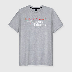 Футболка slim-fit The Vampire Diaries, цвет: меланж