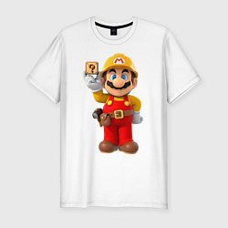 Футболка slim-fit Super Mario, цвет: белый