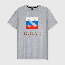 Мужская slim-футболка Dota 2: Russia