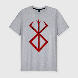 Футболка slim-fit Берсерк. Клеймо, цвет: меланж