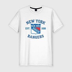 Мужская slim-футболка New York Rengers