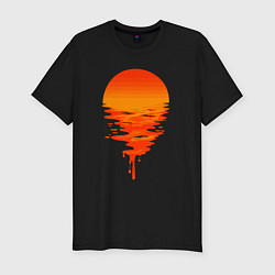 Мужская slim-футболка Sunset