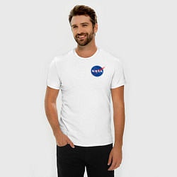 Футболка slim-fit NASA, цвет: белый — фото 2