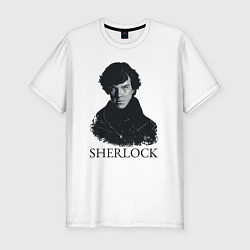 Футболка slim-fit Sherlock Art, цвет: белый