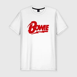 Мужская slim-футболка Bowie Logo