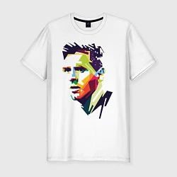 Мужская slim-футболка Lionel Messi: fun-art