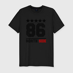 Мужская slim-футболка 86 north side