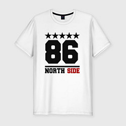 Мужская slim-футболка 86 north side