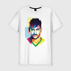 Мужская slim-футболка Neymar: fun-art