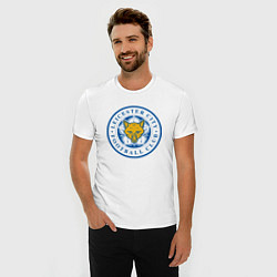 Футболка slim-fit Leicester City FC, цвет: белый — фото 2