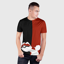 Футболка спортивная мужская Ловец покемонов, цвет: 3D-принт — фото 2