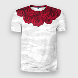 Мужская спорт-футболка Roses White
