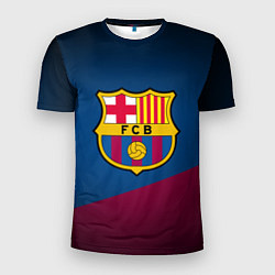 Футболка спортивная мужская FCB Barcelona, цвет: 3D-принт