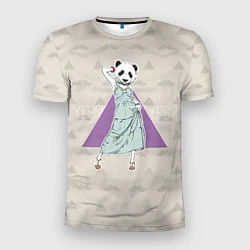 Мужская спорт-футболка Panda Girl: yes yes?