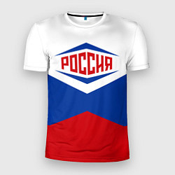 Футболка спортивная мужская Россия 2016, цвет: 3D-принт