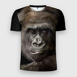 Мужская спорт-футболка Глаза гориллы
