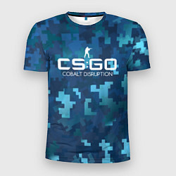 Мужская спорт-футболка Cs:go - Cobalt Disruption Ржавый кобальт
