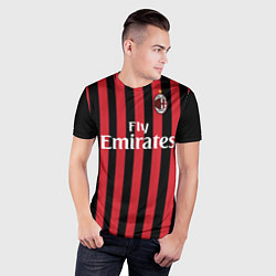 Футболка спортивная мужская Milan FC: Fly Emirates, цвет: 3D-принт — фото 2