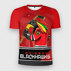 Футболка спортивная мужская Chicago Blackhawks, цвет: 3D-принт