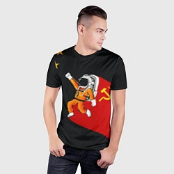 Футболка спортивная мужская Советский Гагарин, цвет: 3D-принт — фото 2