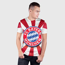 Футболка спортивная мужская FC Bayern, цвет: 3D-принт — фото 2