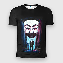 Футболка спортивная мужская Mr Robot: Anonymous, цвет: 3D-принт