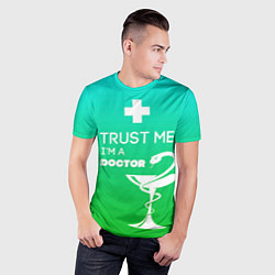 Футболка спортивная мужская Trust me, i'm a doctor, цвет: 3D-принт — фото 2