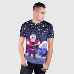 Футболка спортивная мужская Sans & Papyrus, цвет: 3D-принт — фото 2