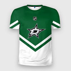 Футболка спортивная мужская NHL: Dallas Stars, цвет: 3D-принт