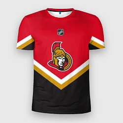 Футболка спортивная мужская NHL: Ottawa Senators, цвет: 3D-принт