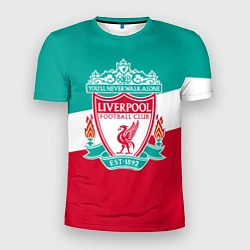 Футболка спортивная мужская Liverpool: You'll never walk alone, цвет: 3D-принт