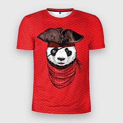 Мужская спорт-футболка Панда пират