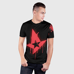 Футболка спортивная мужская Astralis: Black collection, цвет: 3D-принт — фото 2