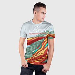 Футболка спортивная мужская CS:GO Aquamarine Revenge, цвет: 3D-принт — фото 2