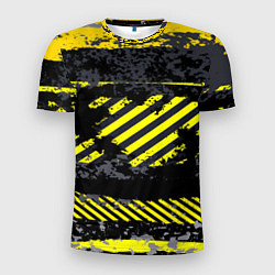 Футболка спортивная мужская Grunge Line, цвет: 3D-принт