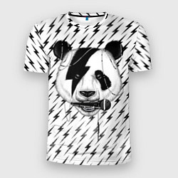 Мужская спорт-футболка Панда вокалист