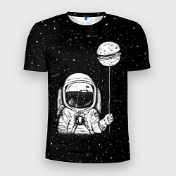 Мужская спорт-футболка Астронавт с шариком