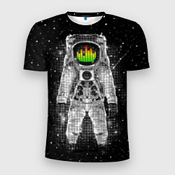 Мужская спорт-футболка Музыкальный космонавт