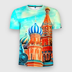 Футболка спортивная мужская Blue Kremlin, цвет: 3D-принт