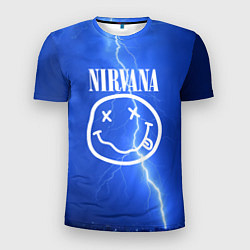 Футболка спортивная мужская Nirvana: Lightning, цвет: 3D-принт